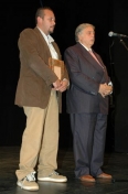 Il regista e produttore Fernando Benitez, e il membro della Giuria ufficiale, Gian Vittorio Baldi